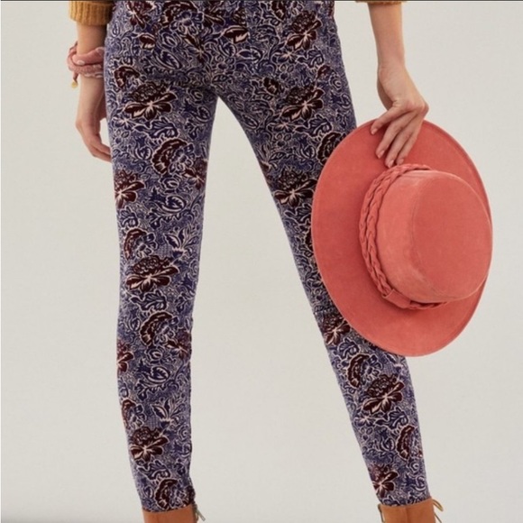 NWOT Anthropologie Pilcro Hich Rise Skinny Corduroy Pants Size 31 - Picture 3 of 9